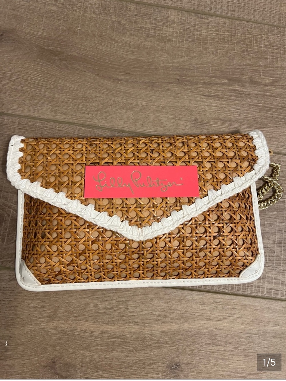 Lilly Pulitzer St. Bart’s Cane Clutch or Crossbody - Picture 2 of 5